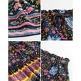thumbnail image 5 of Floral Print High Waist Ruffle Mini Skirt - Perfect for Summer Beach, 5 of 5