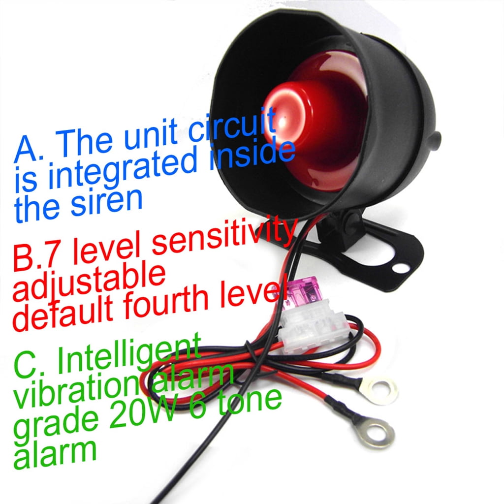 Luwecf New Car Burglar Alarm Keyless Entry Security Protecting System Anti- Device