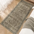 thumbnail image 3 of BERTHMEER 2'x6' Washable Runner Rugs for Hallways Bathroom Bedroom Entryway Kitchen Non Slip Vintage Oriental Traditional Distressed Runner Rugs, Brown, 3 of 4