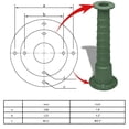 thumbnail image 4 of vidaXL Cast Iron Stand for Garden Hand Water Pump, 4 of 4