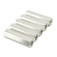 thumbnail image 3 of Hex Coupling Nut, Silver M10 Hex Coupling Nut 6 Sides 5Pcs  For Studs, 3 of 8