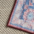 thumbnail image 4 of SAFAVIEH Martha Stewart Norbert Medallion Machine Washable Area Rug, Rust/Blue, 5' x 8', 4 of 11