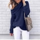 thumbnail image 1 of Ropa de mujer Suéter europeo y americano de otoño e invierno Suéter de cuello alto de color sólido Wish Top, 1 of 5