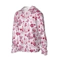 thumbnail image 2 of KLL Flower Butterfly Print Men's Women’s UPF 50+ Sun Protection Outdoor Hoodie Jacket Long Sleeve Fishing Hiking Performance Shirt-Medium, 2 of 6