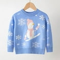 thumbnail image 7 of Uuszgmr Sweater For Child Boys Girls Toddler Boys Girls Winter Long Sleeve Christmas Cartoon Snowman Knit Sweater Base Warm Sweater For Children Clothes Soft Skin Comfortable Wear, 7 of 7