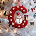 thumbnail image 4 of Luxcidy Personalized Christmas Ornaments-Personalized A-Z Letter Ornaments for Christmas Tree, Snowman Christmas Ornaments, Cute Flat Christmas Tree Letter Decoration Gift for Kids(C), 4 of 6