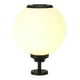thumbnail image 1 of Lámpara de industrial moderna, linterna de pilar de bola de globo esférico, luz de pilar de globo, accesorio de luces de globo de montaje 30 centimetros, 1 of 9