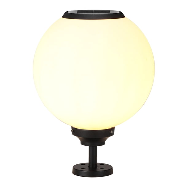 Lámpara de industrial moderna, linterna de pilar de bola de globo esférico, luz de pilar de globo, accesorio de luces de globo de montaje 30 centimetros