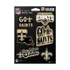 thumbnail image 1 of Rico Industries NFL Football New Orleans Saints Juego de calcomanías de 6 piezas, 1 of 1