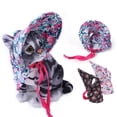 thumbnail image 5 of Adjustable Pet Sun Hat - Big Brim Floral Print Retro Cap for Cats and Dogs Dress Up, 5 of 8