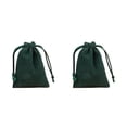 thumbnail image 1 of Minnieouse Bolsa de joyería Bolsas de cordón Pendientes Embalaje Artesanías Almacenamiento Boda Fiesta Regalos Bolsas Verde oscuro-17 * Verde oscuro-17*23 2piezas, 1 of 6