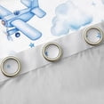 thumbnail image 4 of Homewish Teens Vehicle Helicopter Black Out Curtains, Funny Cartoon Airplane Curtains Pack of 2 (42x63 Each), Blue Stars Cloud Bedroom Curtains, Curtains Blackout Decor, 4 of 6