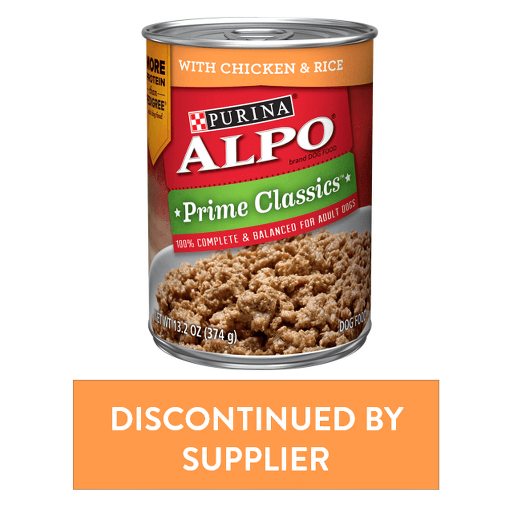 (12 Pack) Purina ALPO Wet Dog Food, Prime Classics with Chicken & Rice