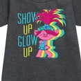 thumbnail image 2 of Trolls - Show Up Glow Up Poppy - Toddler & Youth Girls Fleece Dress, 2 of 4