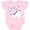 AD-Pink, variant on Inktastic Christmas Polar Bear and Cub with a star Boys or Girls Baby Bodysuit
