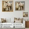 thumbnail image 4 of Designart "Farmhouse Field with Donkey I" Animals Framed Wall Art Decor - Modern Grey Donkey Hallway Framed Wall Art Decor, 4 of 6