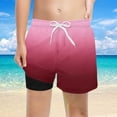 thumbnail image 2 of QHFBli Boys Swim Trunks with Compression Liner Comfortable Anti-Chafe Swimming Shorts Stretchy, 2 of 4