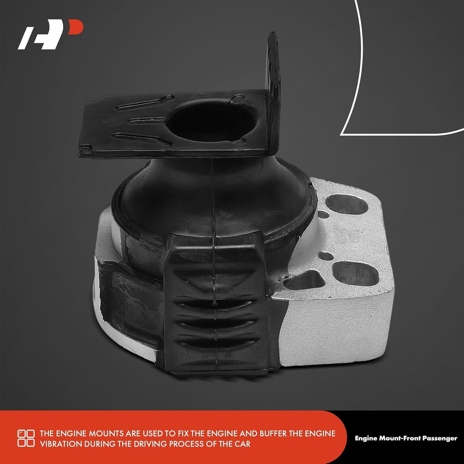 A-Premium Front Right Passenger Side Engine Motor Mount Compatible with Ford Focus 2003-2018, Transit Connect 2010-2013 & Mazda 3 2004-2013, 5 2006-2010, 3 Sport 2011-2013 & Volvo C30 2011-2012