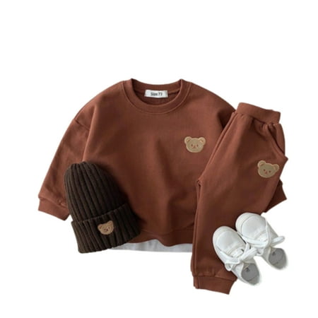 

PEACNNG Baby Girl Clothes Sets Newborn Baby Boy Long Sleeve Little Brother Romper Jumpsuit Baby Boy Clothes Set 18-24M( 90 CM)
