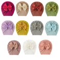 thumbnail image 4 of Summer Baby Girl Hat with Bow Hat Toddlers Soft Turban Knotting Hats Elastic Cap, 4 of 6