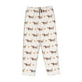 thumbnail image 4 of Goofa Dachshund Dog Puppy Printed Soft Pajama Pants for Women, Wide Leg Comfy Casual Lounge Yoga Pants-X-Large, 4 of 9
