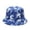 Blue, variant on Women Washed Packable Summer Beach Sun Hats Mens Womens Tie-dye Bucket Hat