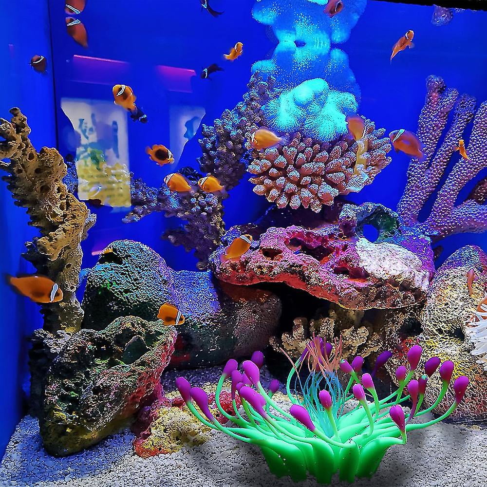 AYNEFY Decoración Artificial Para Acuario, Siulación De Silicona