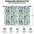 thumbnail image 2 of Blackout Kids Curtains,Blue Pioneer Flower Childrens Insulated Curtains Set Of 2,Bedroom Essentials,Toddler Room Decor 42x63in(106x160cm), 2 of 4