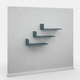 thumbnail image 5 of Ada Home Decor Furniture 19.69" 3 Tier Petrol Blue Washburn Modern Wall Shelf, 5 of 7