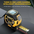 thumbnail image 2 of 3-in-1 Digital Measuring Tape with LED Display, Laser Rangefinder for Accurate Area Volume Measurement, AutoLock Function, Perfect Gift for Men, 2 of 12