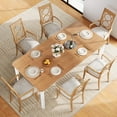 thumbnail image 7 of 79" Large Industrial Dining Room Table for 6-8 People Rectangular Wood Kitchen Table Modern Farmhouse Dining Table Kitchen Dining Room Table with Heavy Duty Metal Legs for Kitchen, Living Room, 7 of 7
