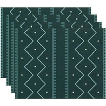 Simply Daisy Mudcloth Geometric Print Placemat, Set of 4