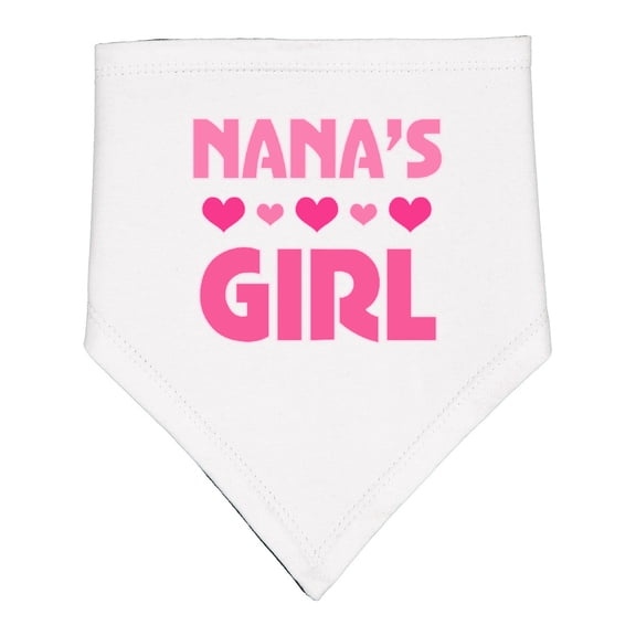 Inktastic Nana's Girl Grandchild Baby Bandana Bib