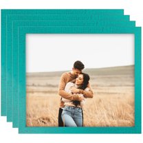 ArtToFrames 16" x 24" Aqua Picture Frame, 16x24 inch Green Wood Poster Frame (WOM-5186), 4 Pack