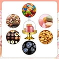 thumbnail image 5 of Plastic Mini Cake Stand Plate,Portable Clear Small Cake Display Stand for Chocolate,12pcs Durable Party Supplies for Birthday,Wedding,Holiday,Gold, 5 of 7
