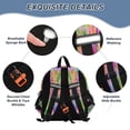 thumbnail image 3 of RMDQTR Adorable Ear-Print Backpack with Reflective Strip and Anti-Lost Leash Adjustable Shoulder Straps Mini Travel Backpack Multicolor Foliage Design, 3 of 7
