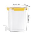 thumbnail image 3 of Lemonade Juice Pot Cold Water Container Beverage Dispenser Bucket Household 24.5*20*14cm With Tap Refrigerator Kettle - Jxlgv, 3 of 5