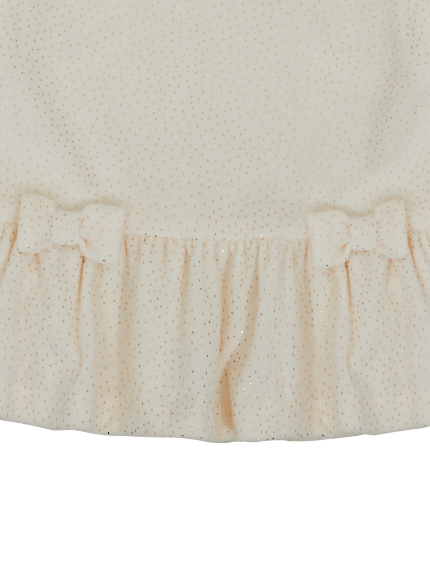 Wonderluxe Baby Girls' Cozy Velour Top, Pant and Headband, 3-Piece Set, Sizes 0-3M-24M