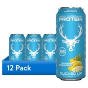 (12 pack) Bucked Up Lightly Carbonated Cherry Limeade Protein 16 fl oz