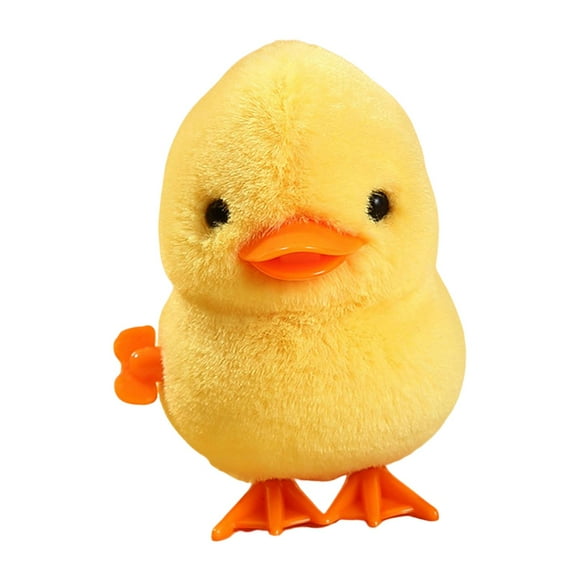 Juguete de pollito saltarín con mecanismo de relojería, juguete de pollito con mecanismo de relojería, simulación realista y linda Pato saltador amarillo