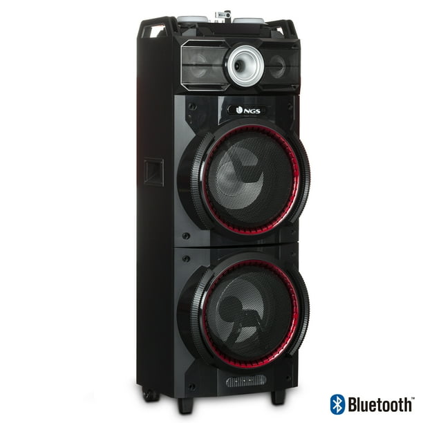 NGS Wild Techno 500W Double Subwoofer Bluetooth Tower/Speaker Walmart
