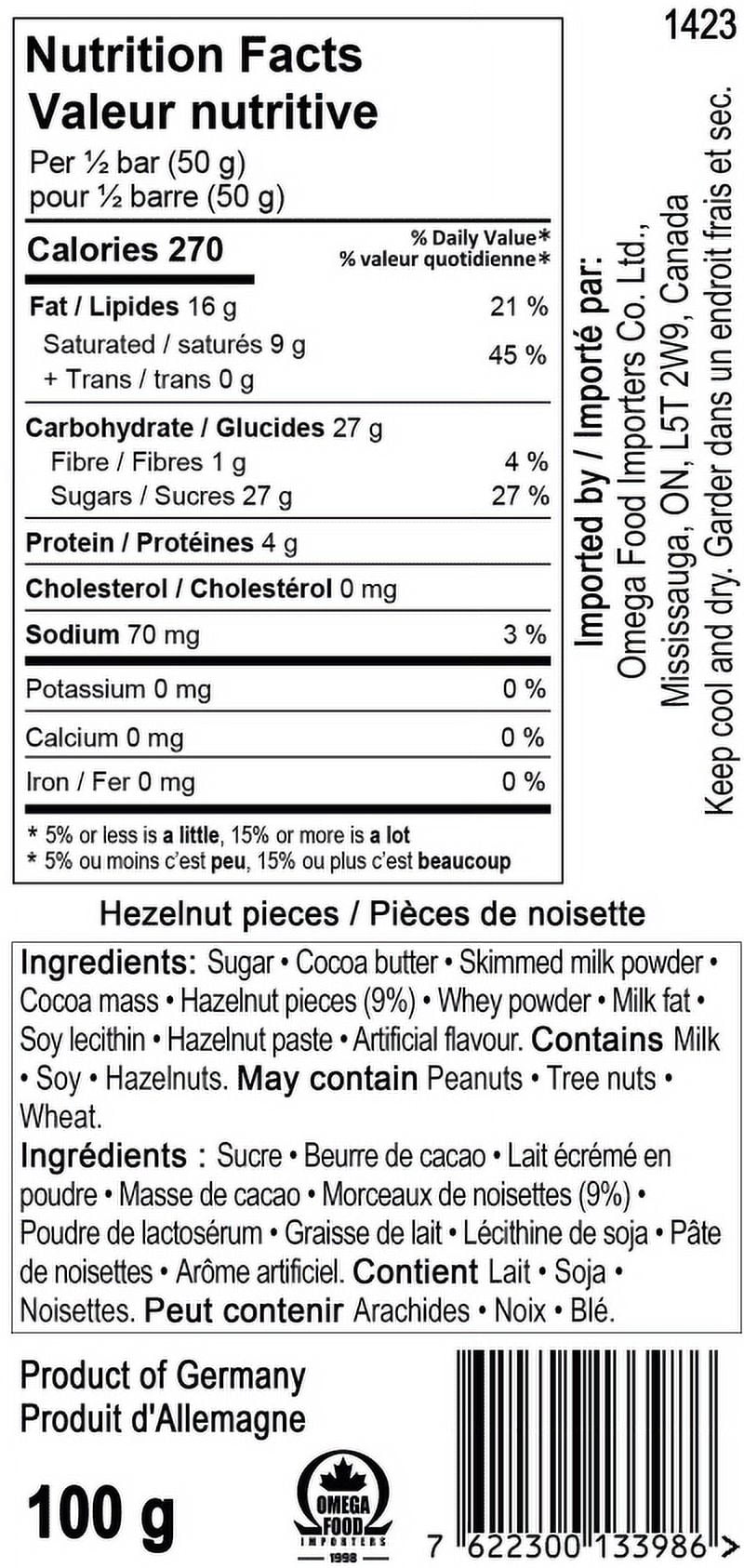 MILKA Chocolate Hazelnuts