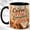 Black, variant on Coffee First Everything Later Mug, Coffee Lover Gift Cup, Cozy Sunrise Desk Design with Flowers and Notebook, Ceramic 11 Oz Mug