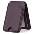 thumbnail image 1 of para billetera MagSafe, billetera magnética de piel para teléfono con soporte ajustable, 5 tarjeteros magnéticos con bloqueo RFID para iPhone 17, 16, 15, 14, 13, 12, Pro Max Air Series (moradas), 1 of 6