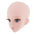 thumbnail image 3 of Cabeza De Muñeca De Niña De Plástico 4D Pestañas De Ojos Reales Para Partes Del Cuerpo De Muñeca 1/3 Sunnimix Parte de la cabeza de la muñeca BJD Girl, 3 of 8