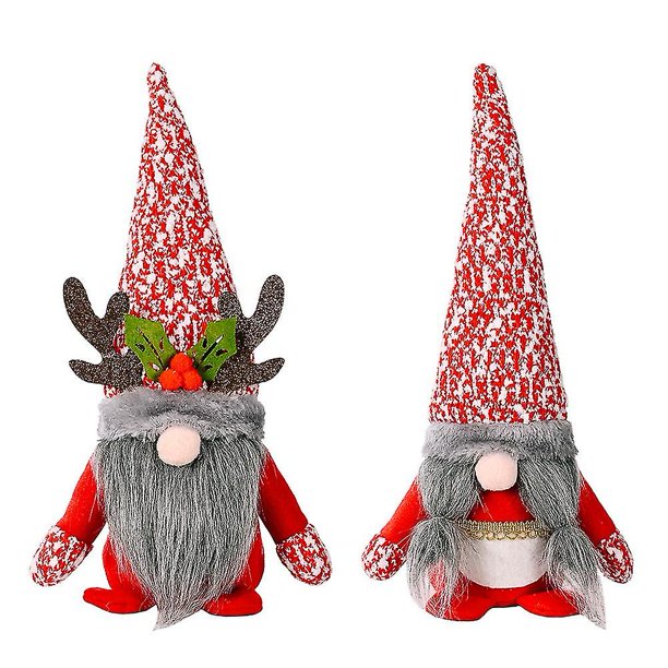 Nuevo Juguete para niños, muñeco infantil de Rudolph rojo nieve sin rostro,