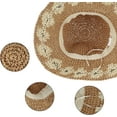 thumbnail image 5 of LinYooLi Women Straw Handmade Sunhat Outdoor Beach Sun Protection Fisherman Hat Bucket Hat, 5 of 6