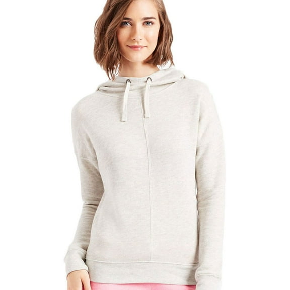 Aeropostale Womens Terry Popover Hoodie Sweatshirt, Grey, Juniors, Large
