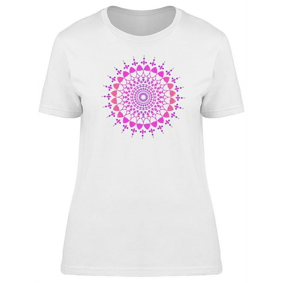 Flower Of Life Purple Mandala T-Shirt Women -Image by Shutterstock, Female x-Large