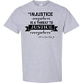 thumbnail image 3 of Inktastic Injustice Anywhere is a Threat to Justice Everywhere Martin Luther King Jr. T-Shirt, 3 of 5